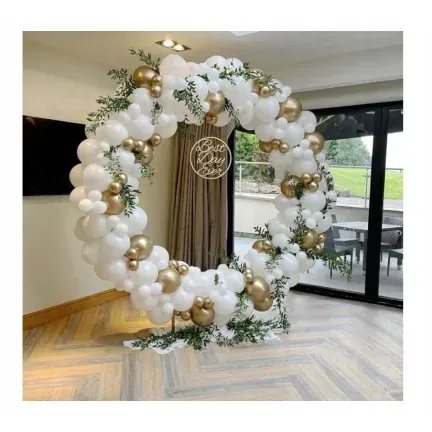 GIRLANDA BALONOWA biało złota 173 elementy GIRLANDA BALONOWA biało złota 173 elementy