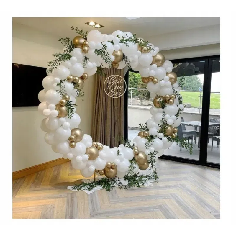 GIRLANDA BALONOWA biało złota 173 elementy GIRLANDA BALONOWA biało złota 173 elementy