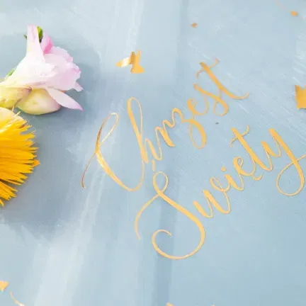 Bieżnik na chrzest złoty 5m