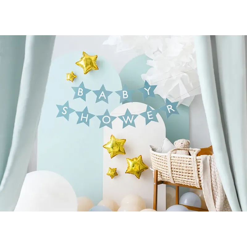 Baner Baby shower, 290x16.5 cm, jasny niebieski Baner Baby shower, 290x16.5 cm, jasny niebieski