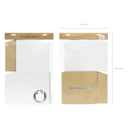 Pudełko na koperty, kremowy, 24x24x24cm Pudełko na koperty, kremowy, 24x24x24cm