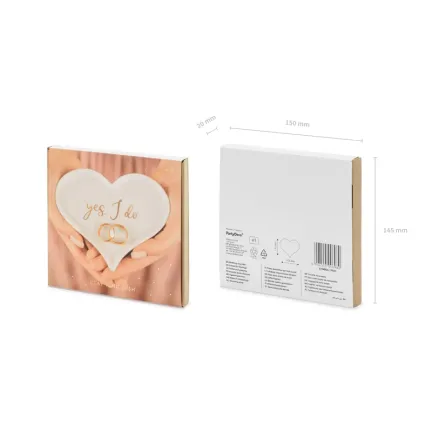 Talerzyk porcelanowy na obrączki Serce, 13.3x10.8 cm Talerzyk porcelanowy na obrączki Serce, 13.3x10.8 cm