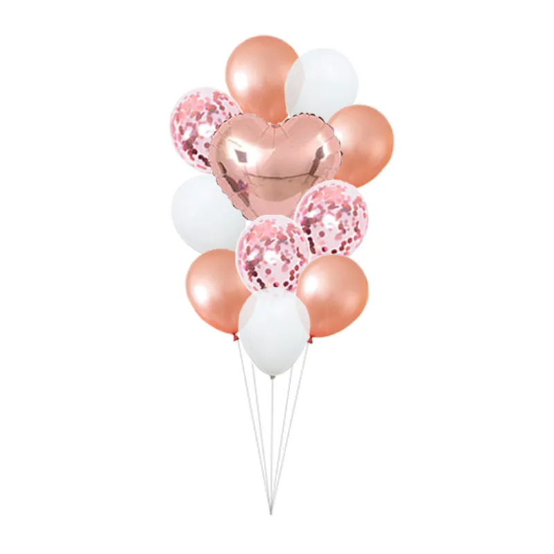 Zestaw Balonów ROCZEK rose gold Cyfra 1 Zestaw Balonów ROCZEK rose gold Cyfra 1