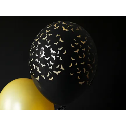 Balony 30 cm, Nietoperze, Pastel Black Balony 30 cm, Nietoperze, Pastel Black
