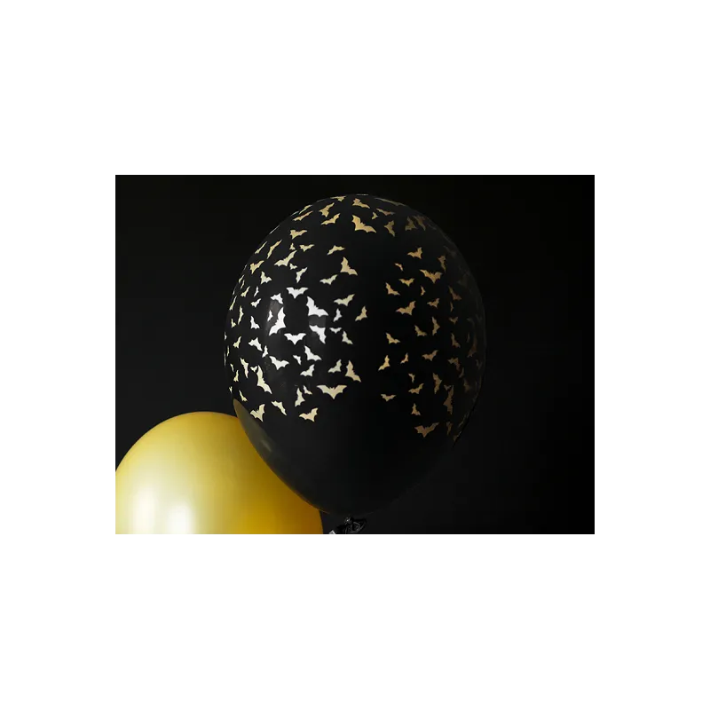 Balony 30 cm, Nietoperze, Pastel Black Balony 30 cm, Nietoperze, Pastel Black