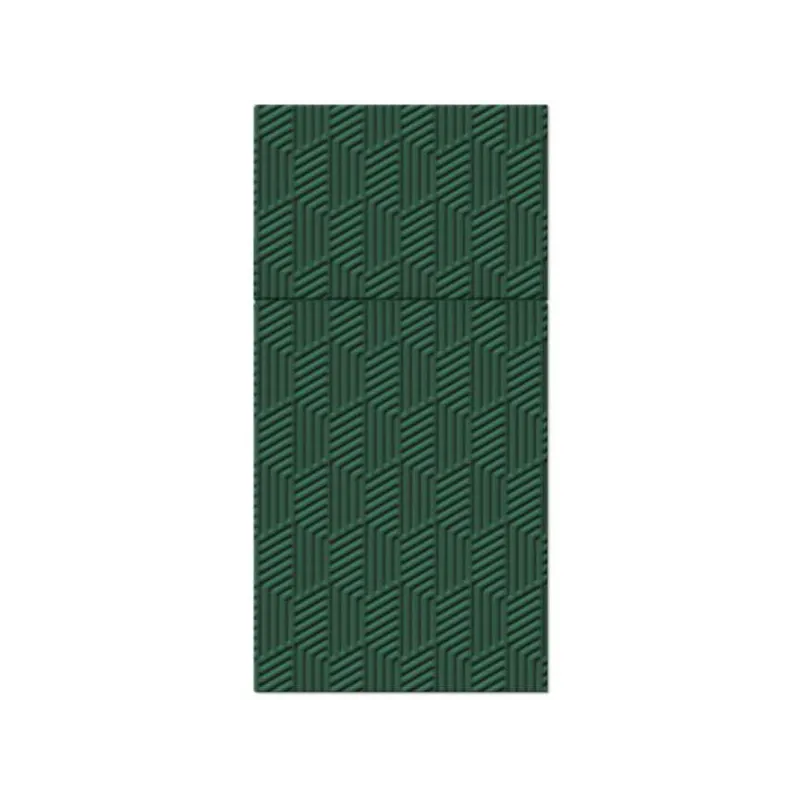 Kieszonki ciemna zieleń 40x40, 16 szt.TEXTURE