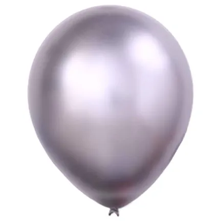Balony GLOSSY Chrom Shiny SREBRNE 30cm 50szt.