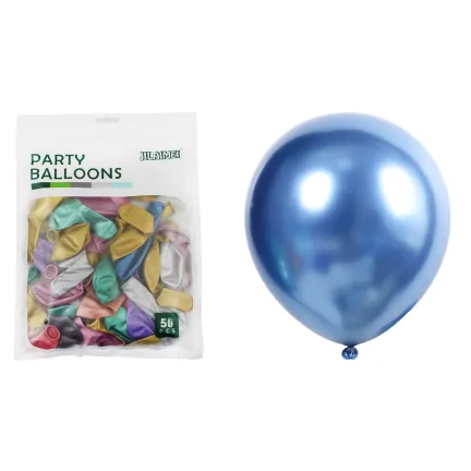 Balony METALICZNE professional NIEBIESKIE 30cm 50szt.