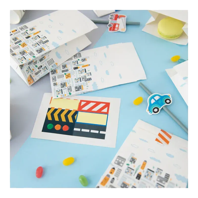 Torebki na cukierki Auta 6szt. zestaw