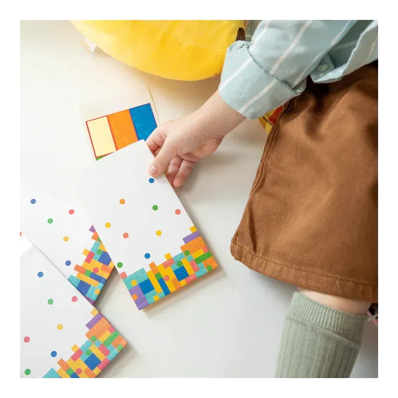 Torebki na cukierki Klocki 6szt. zestaw