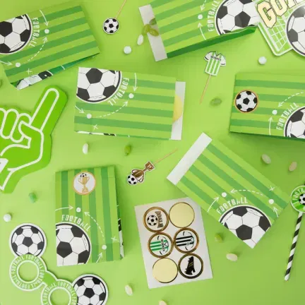 Torebki na cukierki Football 6szt. Torebki na cukierki Football 6szt.