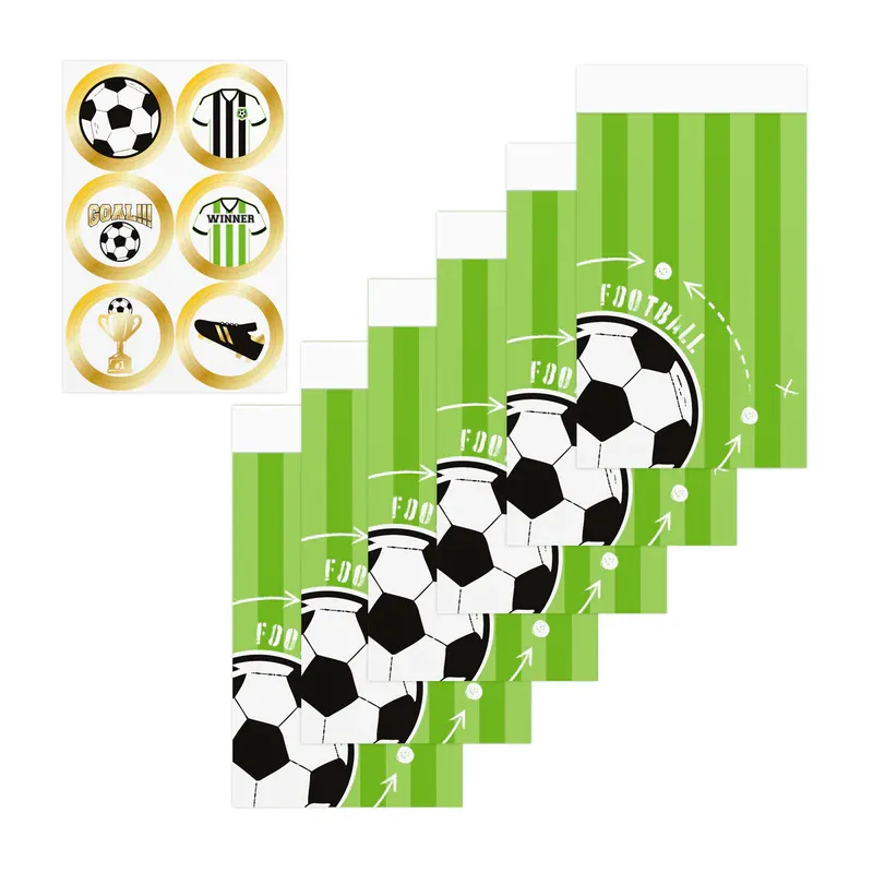 Torebki na cukierki Football 6szt. Torebki na cukierki Football 6szt.