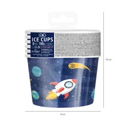 Kubek do lodów Kosmos 6szt.