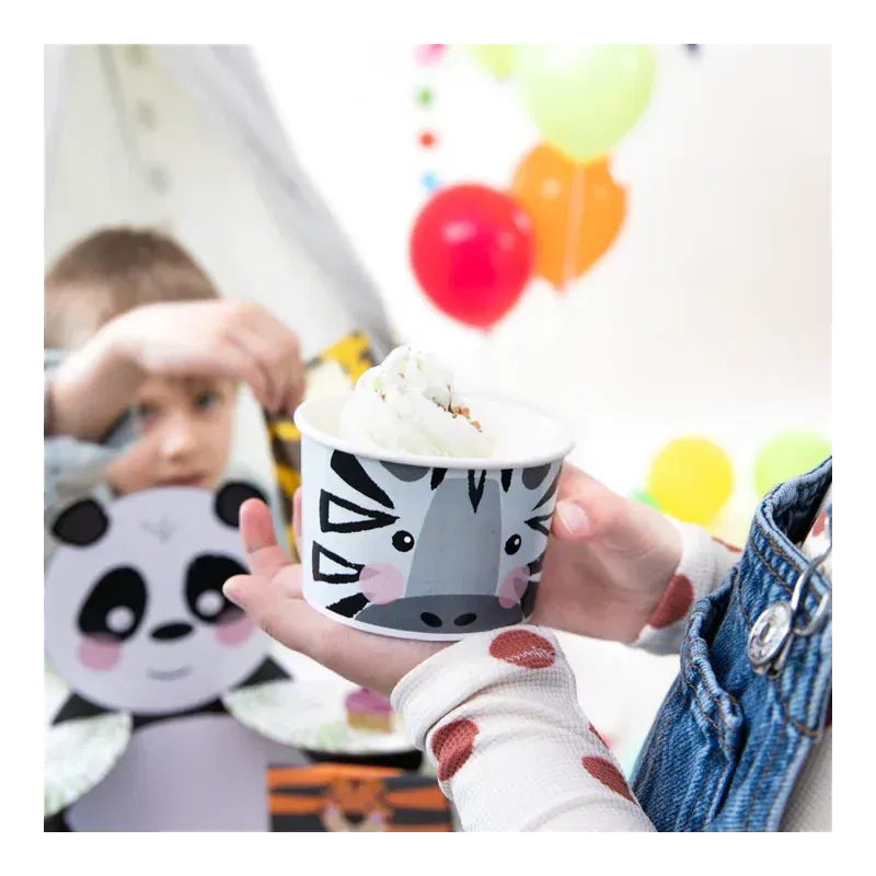 Kubek do lodów Zwierzątka 4szt.