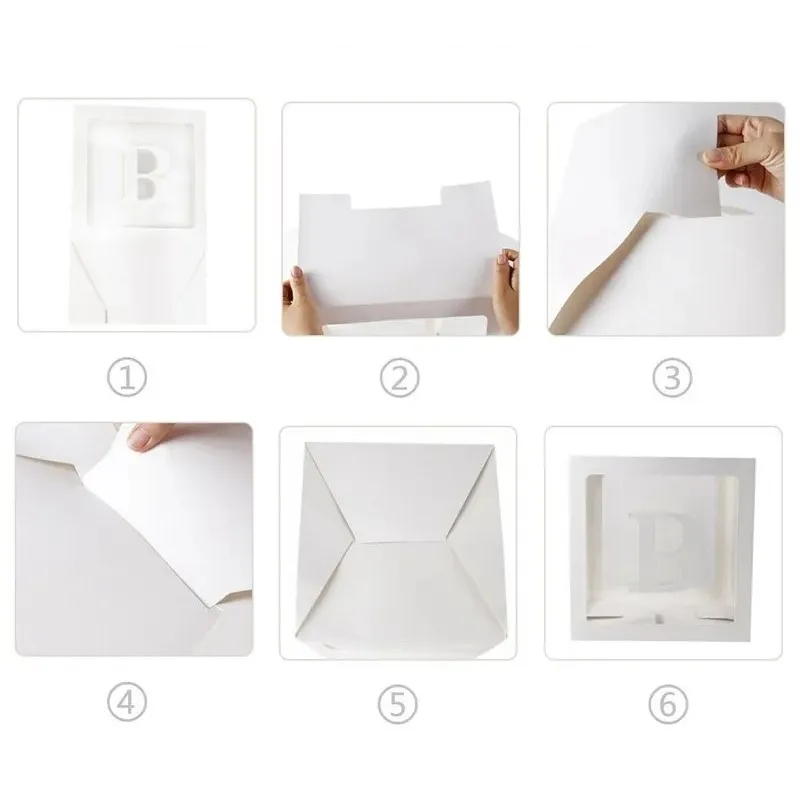 Zestaw Pudełek na Balony BABY białe