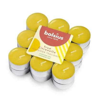 Bolsius Tealights 4 godz. opak. 18 - True Citronella
