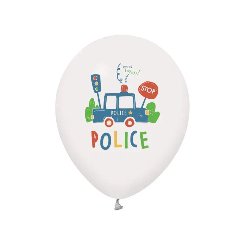 Balony Policja - Police, 12", 5 szt. Balony Policja - Police, 12", 5 szt.