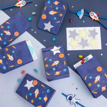 Torebki na cukierki Kosmos 6szt. 