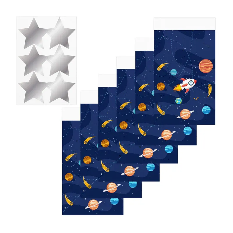 Torebki na cukierki Kosmos 6szt. 