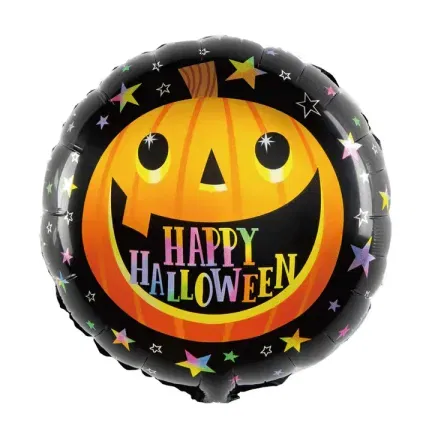 Balon foliowy Happy Halloween dynia duszek, 45cm Balon foliowy Happy Halloween dynia duszek, 45cm