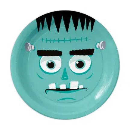 Talerzyk papierowy Halloween Monsters 7cali 6szt. Talerzyk papierowy Halloween Monsters 7cali 6szt.