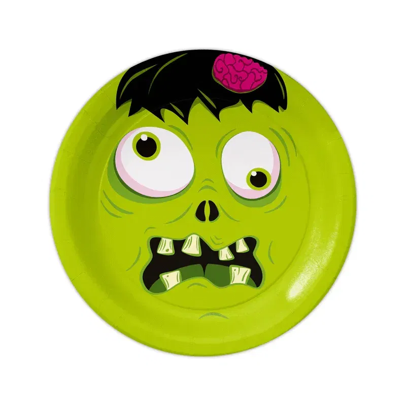Talerzyk papierowy Halloween Monsters 7cali 6szt. Talerzyk papierowy Halloween Monsters 7cali 6szt.