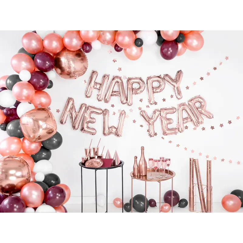 Czapeczki, różowe złoto, 16cm