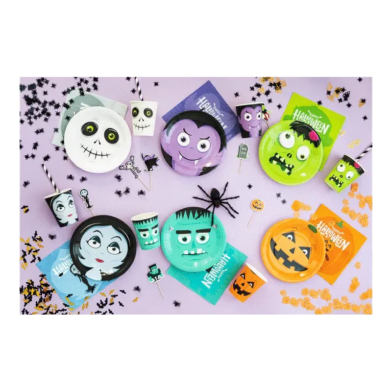 Toppery na tort Halloween Monsters 7szt.