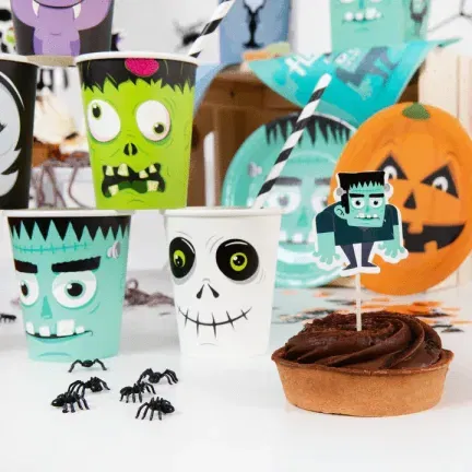 Toppery na tort Halloween Monsters 7szt.