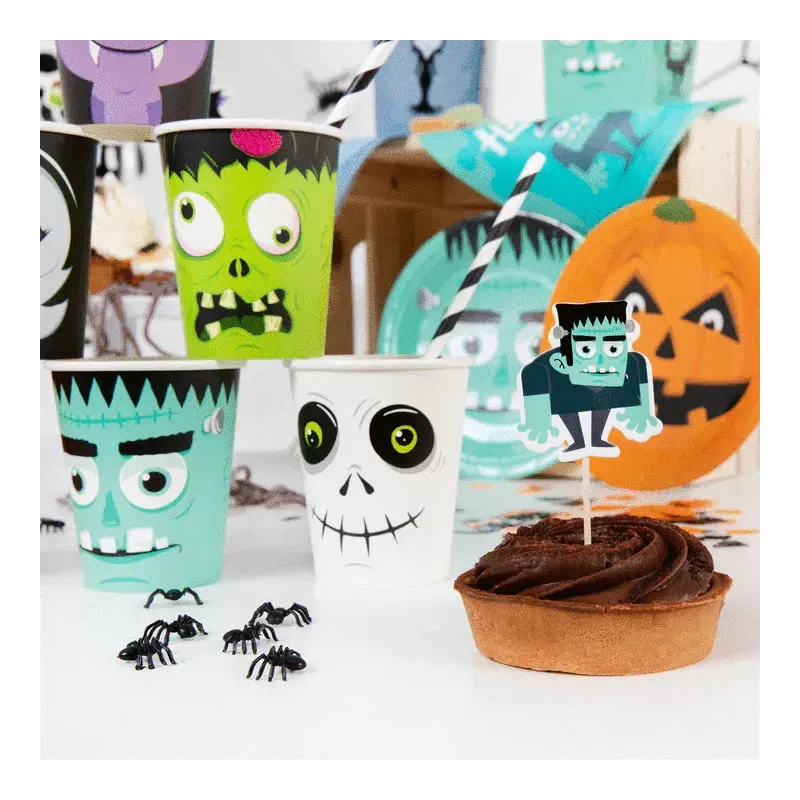 Toppery na tort Halloween Monsters 7szt.