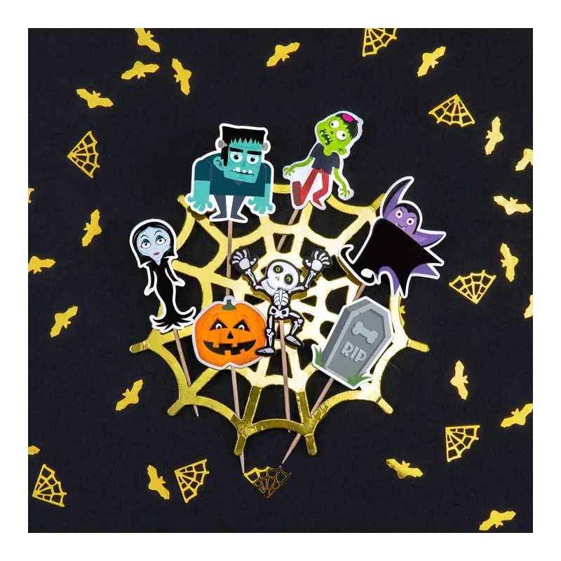 Toppery na tort Halloween Monsters 7szt.