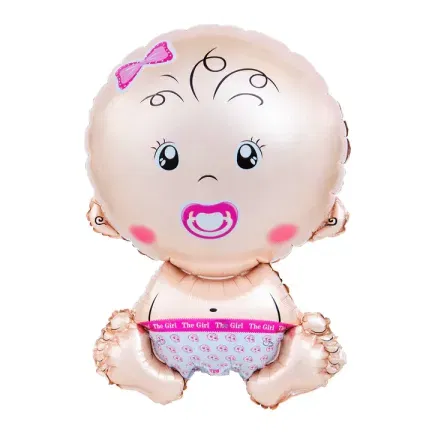 Balon foliowy Bobas dziewczynka 49x74cm 
