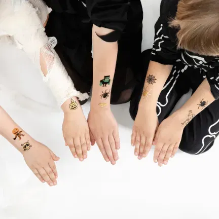 Tatuaże zmywalne Halloween Monsters 19szt.  Tatuaże zmywalne Halloween Monsters 19szt.