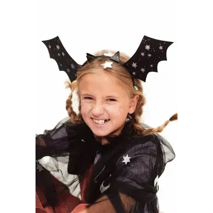 Opaski Nietoperze, 23x30 cm, czarny, 4 szt.