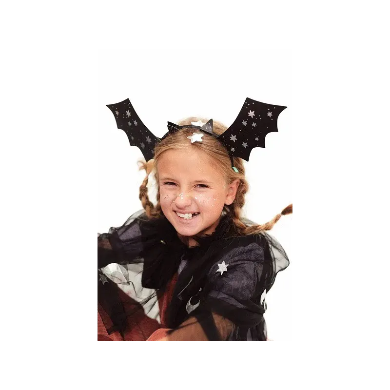 Opaski Nietoperze, 23x30 cm, czarny, 4 szt.