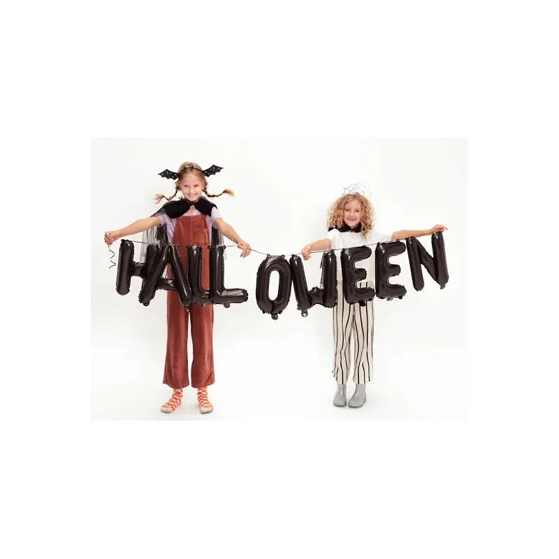 Balon foliowy Halloween, 280x46 cm, czarny