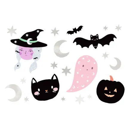 Tatuaże zmywalne Halloween, mix