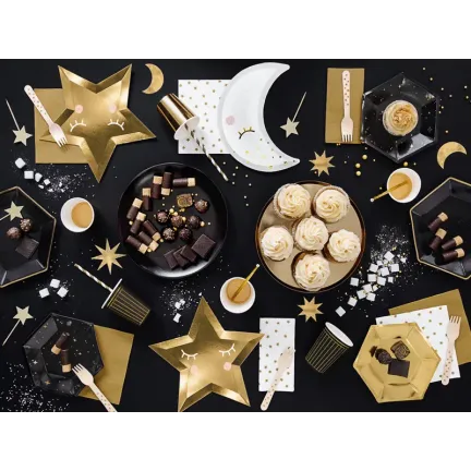 Talerzyki Let's Celebrate, czarny, 20cm Talerzyki Let's Celebrate, czarny, 20cm