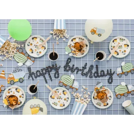 Dekoracje do muffinek - Pojazdy budowlane, 1-7cm, 6szt. Dekoracje do muffinek - Pojazdy budowlane, 1-7cm, 6szt.