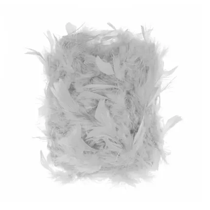 Boa z piór szare 190cm