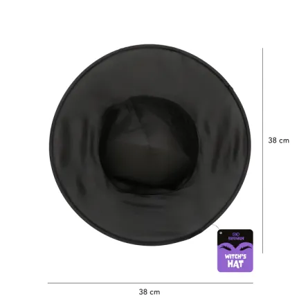 Kapelusz czarownicy czarny 38x32cm