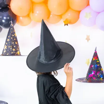 Kapelusz czarownicy czarny 38x32cm