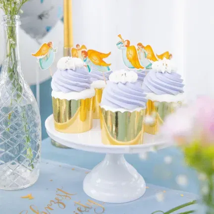 Toppery na tort Anioły 6szt. Toppery na tort Anioły 6szt.