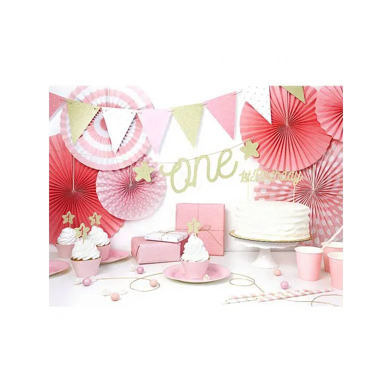 Dekoracje do muffinek 1st Birtday, złoty/ 6szt.