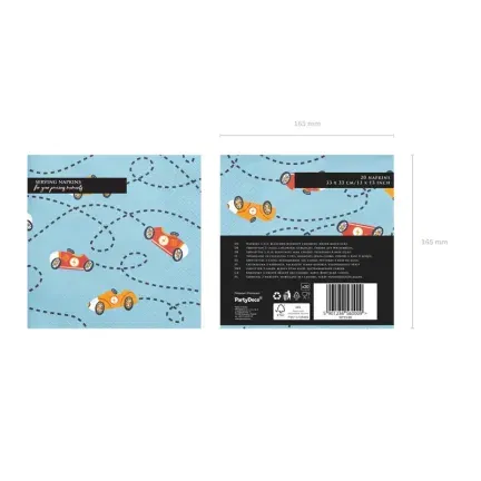 Serwetki Autka, 33x33, 12szt. Serwetki Autka, 33x33, 12szt.