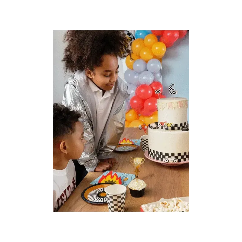 Dekoracje do muffinek Autka, 12 cm, 4szt.