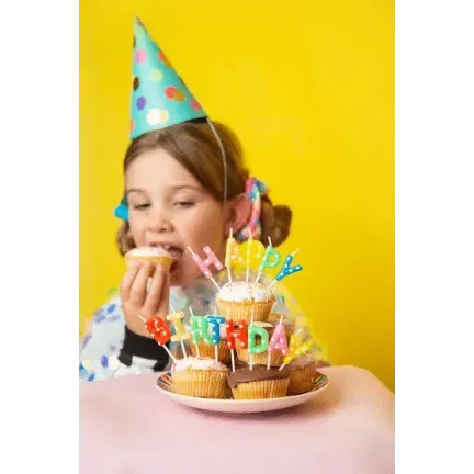 Świeczki urodzinowe Happy Birthday, mix, 2.5cm Świeczki urodzinowe Happy Birthday, mix, 2.5cm