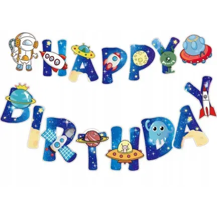 Girlanda Happy Birthday KOSMOS, 2m