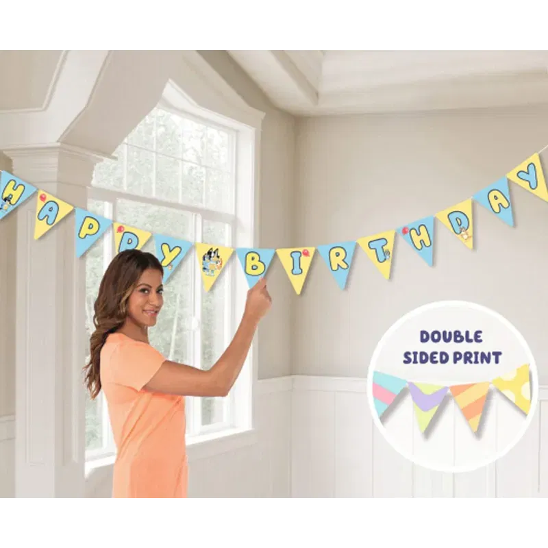 Girlanda papierowa Bluey 218x12cm Girlanda papierowa Bluey 218x12cm