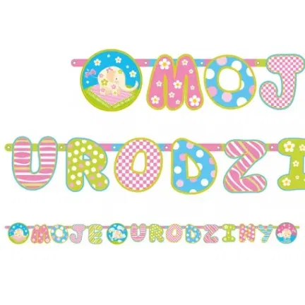 Baner "Moje Urodziny" 13 x 186cm